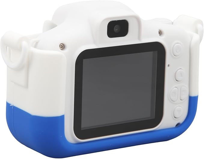 HD Dual Lens Kids Camera 40MP, HD Recording, 2 Inch HD Screen, Funny Picture Frames, Material, Long Lasting Battery, Ideal for Boys and Girls Age 3-8 (Blue)