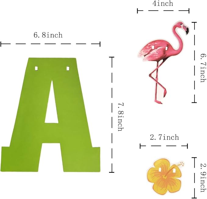 Hawaiian Aloha Party Decorations,Luau Theme Party Supplies,Summer Beach Party,Tropical Birthday Party Decorations