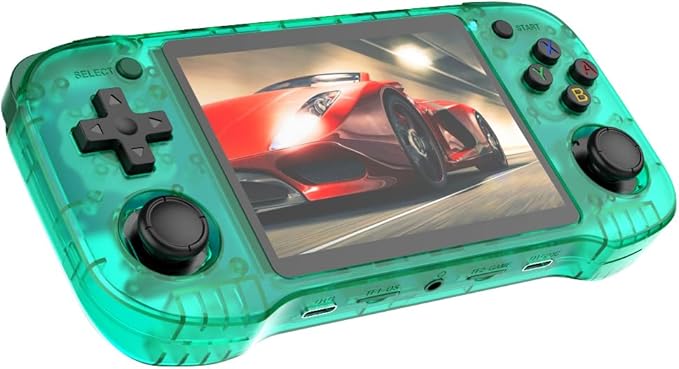 R46H Retro Handheld Game Console - Over 15000 Classic Games, 4.2- Inch IPS Screen, Over 10+Emulators, Rechargeable Portable Pocket Game Console，ChristmasGift (64G Green)