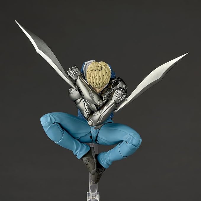 Genos Figurine Articulated Figure Anime Super Action Statue 5.9" Movable Replaceable Parts Genos Action Figure Collectibles Gift