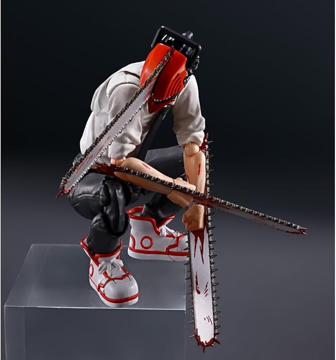 Makima Figure Super Action Statue Joints Movable Anime Figures 5.9" Replaceable Parts Makima Action Figure Collectibles Gifts