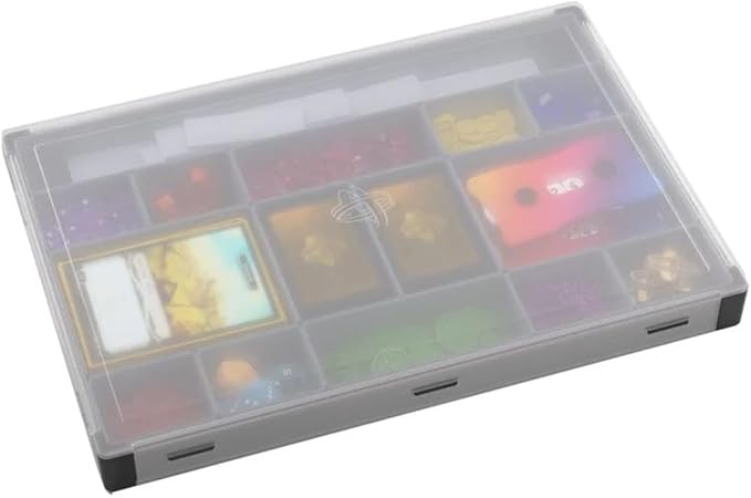 Gamegenic Token Silo XL Convertible - Versatile Storage Solution for Tabletop Gaming Accessories, 15 Removable Trays in 5 Different Sizes, Stackable Token Box, Black Color, Made