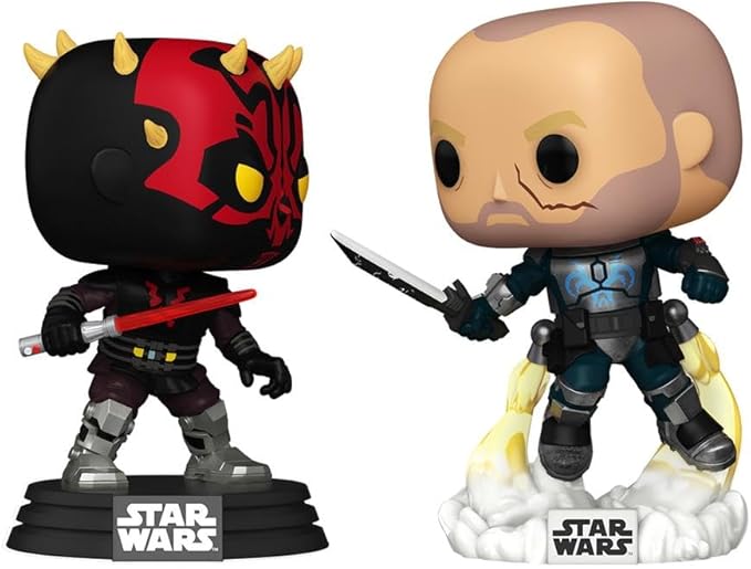 Funko Pop Star Wars Clone Wars Darth Maul vs Pre Vizsla 2-Pack Exclusive