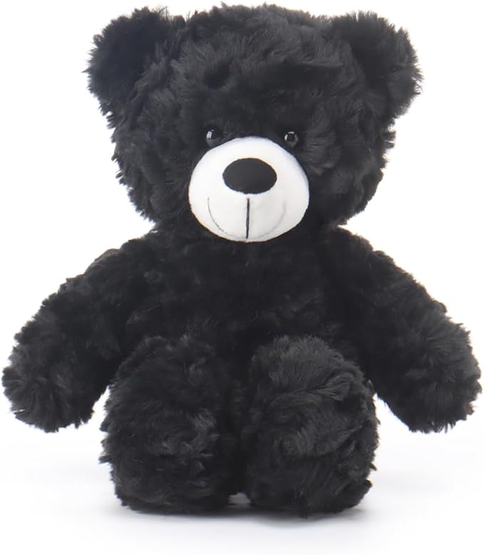 Apricot Lamb Black Flower Bear Stuffed Animals for Kids, Soft Cute Plush Toys for Baby Girl and Boy, 7.9 Inches