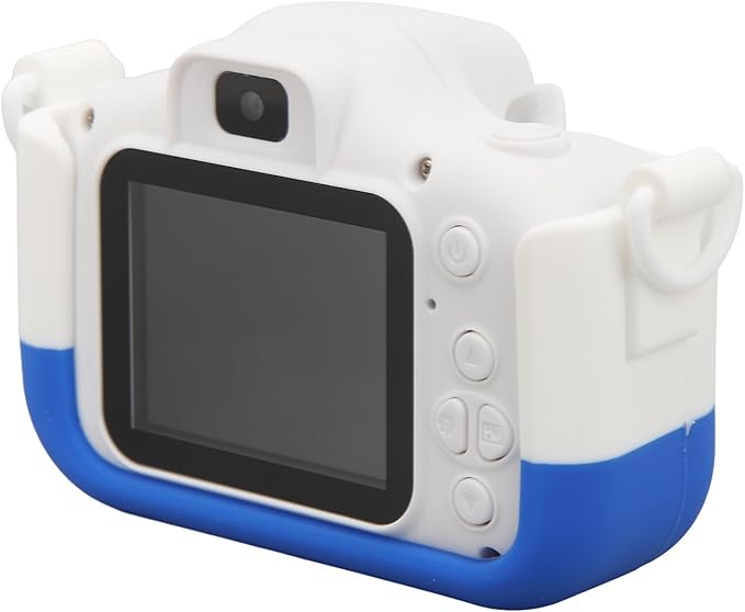 HD Dual Lens Kids Camera 40MP, HD Recording, 2 Inch HD Screen, Funny Picture Frames, Material, Long Lasting Battery, Ideal for Boys and Girls Age 3-8 (Blue)