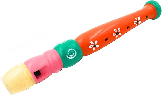 Small Wooden Recorders Flute Colorful Piccolo Early Education Music Sound Toys Learning Musical Instrument Piccolo