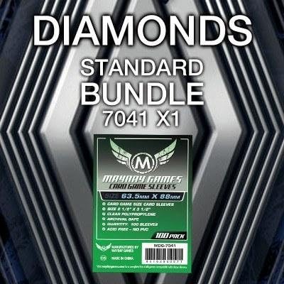 Mayday Games Diamonds Game Accessory- Standard Card Sleeve Bundle
