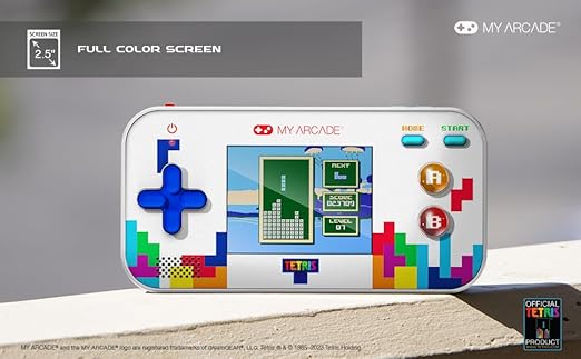 My Arcade Tetris Gamer V: Tetris Game preloaded with 200 Bonus Games, Arcade Classics, 2.5 Inch Screen