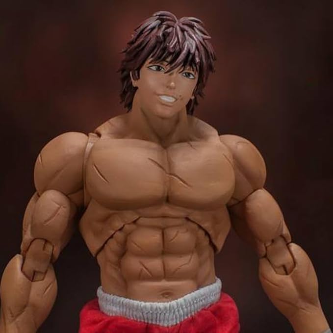 Yujiro Hanma Action Figure Movable Joints Figures 6.69" Muscular Man Anime Figurine Hanma Yujiro Figure Model Desktop Collectibles Gift