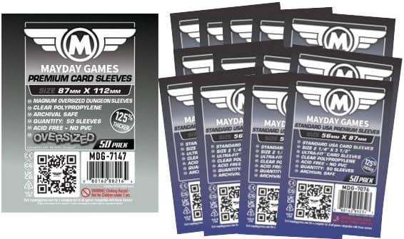 Mayday Games Muchkin Big Box -Premium Compatible Card Sleeve Bundle