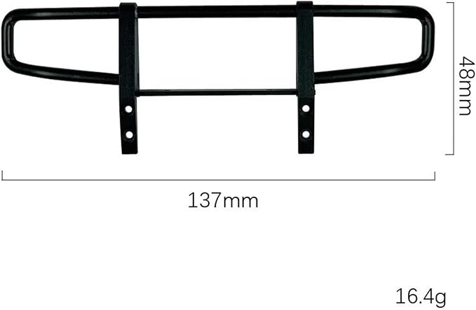 RC Spare Part for LDRC for LD-P06 for Unimog Metal Front and Rear Bumper for Chassis Armor 1/12 RC Truck Car Upgrade Parts Replacement Accessories(Rear Bumper 6)