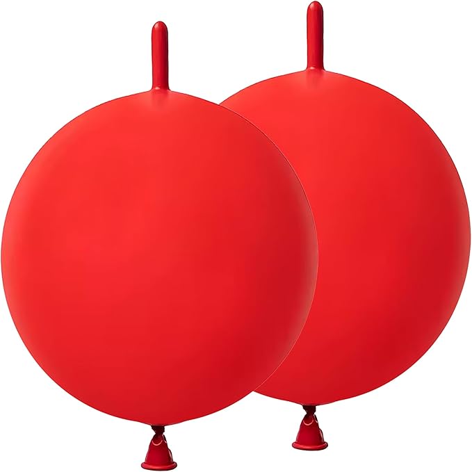 200 Pcs Linking Balloons 6 Inch Link Balloons for Birthday Wedding Party Festival Decorations (Red)