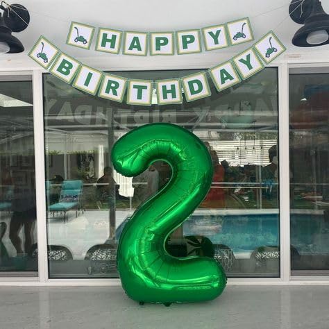 40 Inch Green Number 21 Digital Balloon,Jumbo Mylar Foil Helium Balloon for 21 Balloons for Birthday Party,Wedding Anniversary Party Decorations