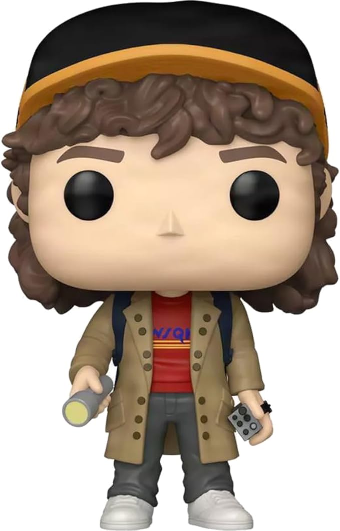 Funko Pop! Television Stranger Things Dustin Henderson Vinyl Figure #1796 with Flashlight Collectible for Display