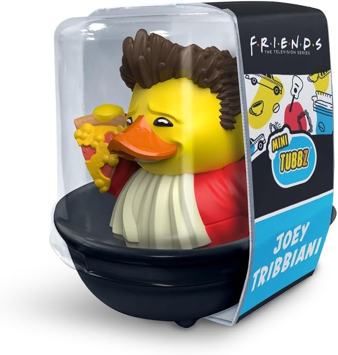 TUBBZ Mini Joey Tribbiani Collectible Vinyl Rubber Duck Figure - Official Friends Merchandise - Retro Comedy Movies & TV