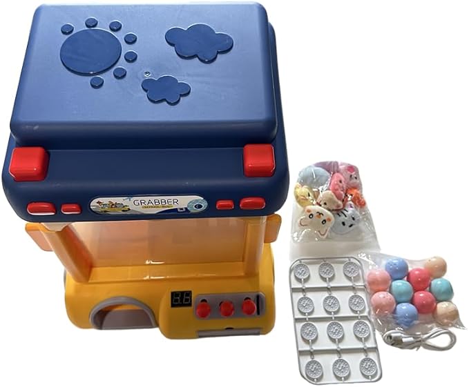 School Bus Claw Machine for Kids Adults with prizes Vending Machine with Music Crane Game Toys 2 Power Supply Modes Arcade Unisex