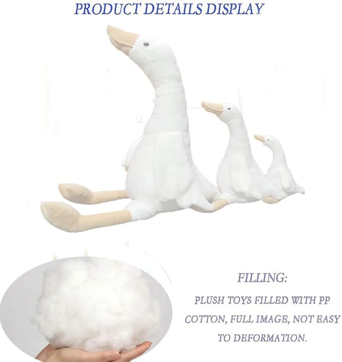 CHELEI2019 15.7" Swan Stuffed Animal,Goose Plush White Stuffed Animal Toy Gifts for Kids