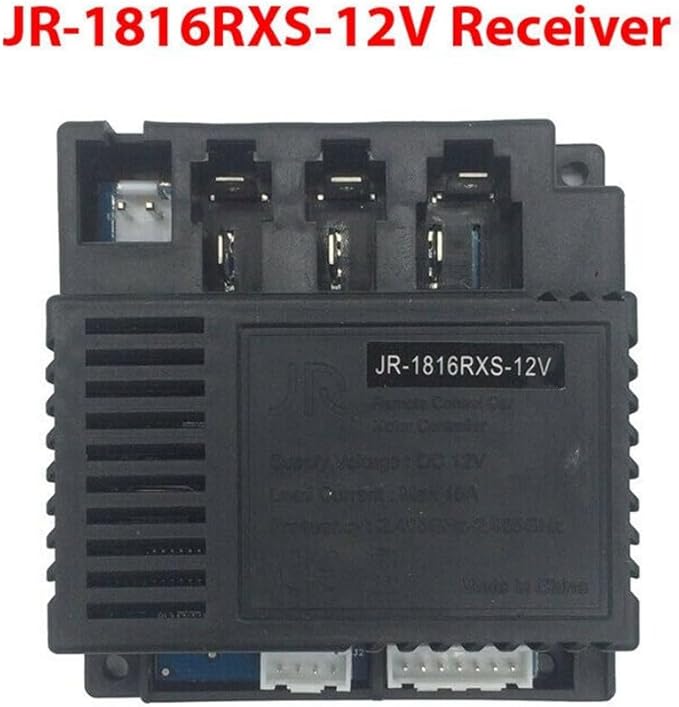 JR-RX-12V 6V 24V Electric Vehicle Receiver Module for Remote Control Toy Car Parts, RC 1, RC 2, RC 3, RC 4, JR-RX-6V, JR-RX-6V receiver, Children Electric Car Remote Control(JR1816RXS-12V Receiver)