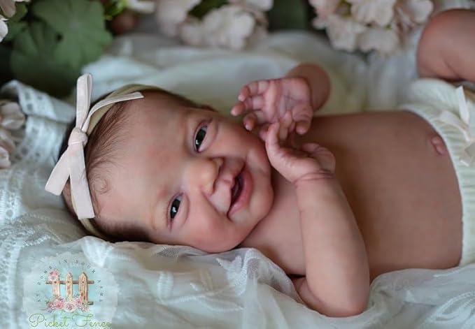 Anano Reborn Baby Dolls Silicone Full Body-20 in Realistic Baby Doll Newborn Girl, Full Silicone Babys Doll, Real Life Babys Reborn Dolls Anatomically Correct with Accessories