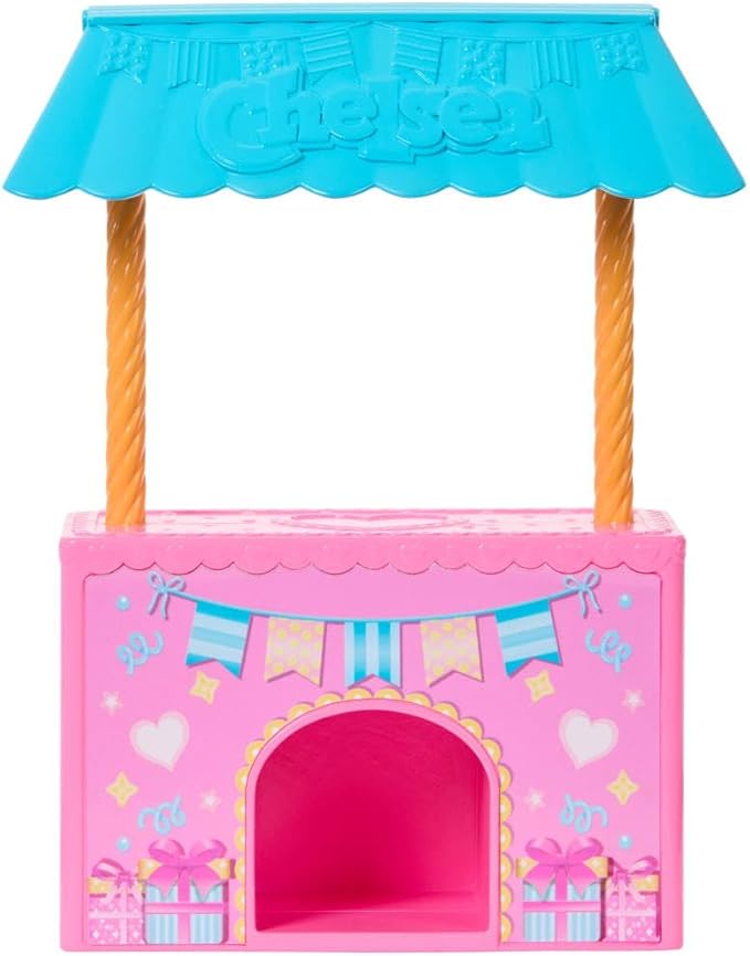Barbie Family & Friends Club Chelsea Surprise Birthday Party Playset with Chelsea Small Doll (Brunette), Transforming Doghouse & 10+ Accessories