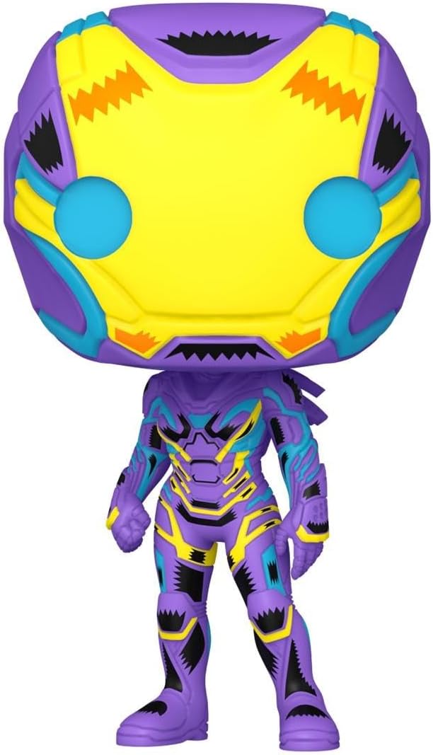 Funko Pop! & Tee: Marvel Blacklight - Rescue - Extra Large - (XL) - T-Shirt - Clothes with Collectable Vinyl Figure - Gift Idea - Toys and Short Sleeve Top for Adults Unisex Men and Women