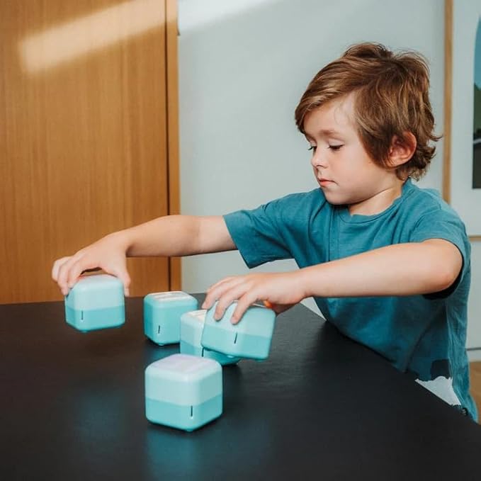 PlayCubes: Screen-Free Learning Console with Charging Case Included. Educational System for Ages 3-5. Builds Math, Logic, & Problem-Solving Skills. Screen Alternative for Solo or Family Fun.