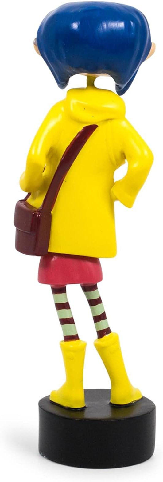 Surreal Entertainment Coraline in Rain Coat PVC Bobble Figure for Adults Only | Collectible Bobblehead Action Figure, Desk Toy Accessories | 5 Inches Tall