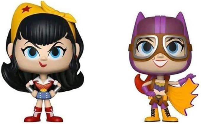 Funko Vynl: Dc Bombshells - Wonder Woman and Batgirl 2Pack Collectible Figure, Multicolor