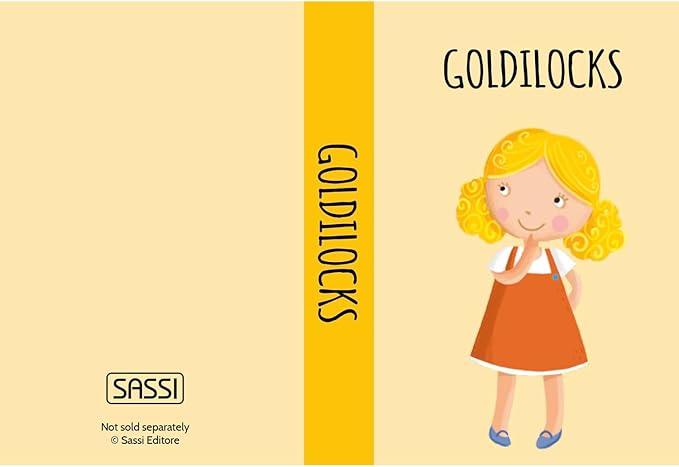 Sassi: My First Library - Fairy Tales - 8 Cardboard Mini-Book Set, Learn by Reading & Playing, Illustrated Story Books, Portable Box, Kid-Toddlers 2+