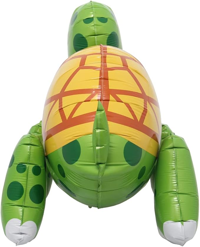4D Walking Balloons Animal Foil Balloon Lion Panda Alpaca Turtle Cow Horse hippo leopard Ballon Jungle Forest Zoo Theme Baby Shower Birthday Party Supplies (4D Turtle)