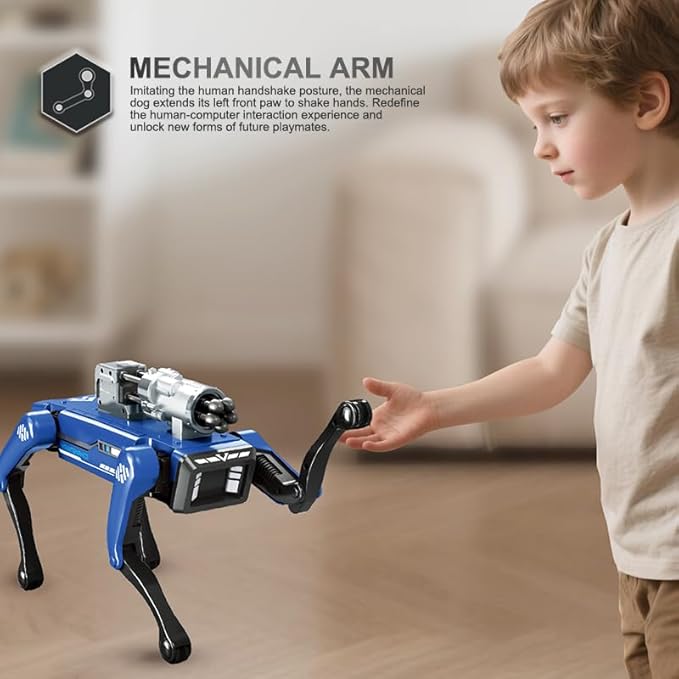 Smart Robot Dog for Kids, Voice & Remote Control Interactive AI Robotic Pet with 30+ Lifelike Actions, Programmable & Dancing STEM Toy, Best Gift