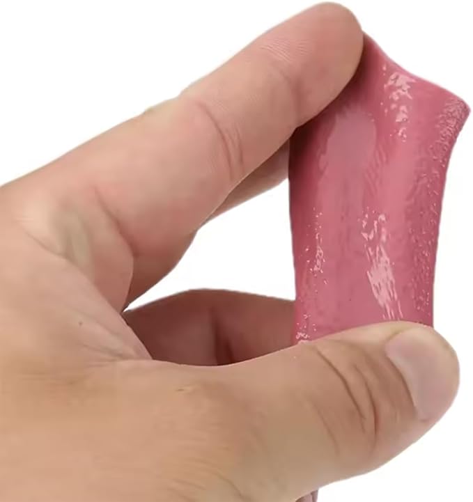 5PCS Realistic Fake Tongue Gross Jokes Prank Magic Tricks Halloween Horrific Magicians Props, Fake Tongue Piercing, Magic Kits and Accessories, Novelty and Gag Toys