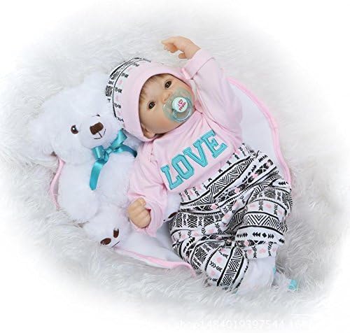 Reborn Dolls Baby Clothes Pink Outfits for 20"- 22" Reborn Doll Girl Baby Clothing Sets