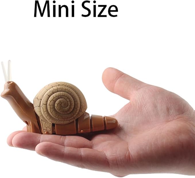 RC Snail Toy Realistic IR Remote Control Insect Car Vehicle Electric Animal Toy for Kids’ Birthday （Beige）