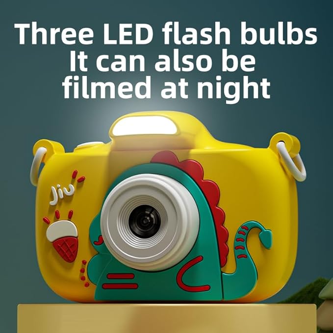 Kids Camera, 1080P 48MP Front Selfie Toddler Camera, 2.4 inch Big Screen Toy Camera, 8X Zoom in Chritmas Birthday Gift Cameras for Kids Boys Girl Age 2 3 4 5 6 7 8 9 10 11 12, Blue
