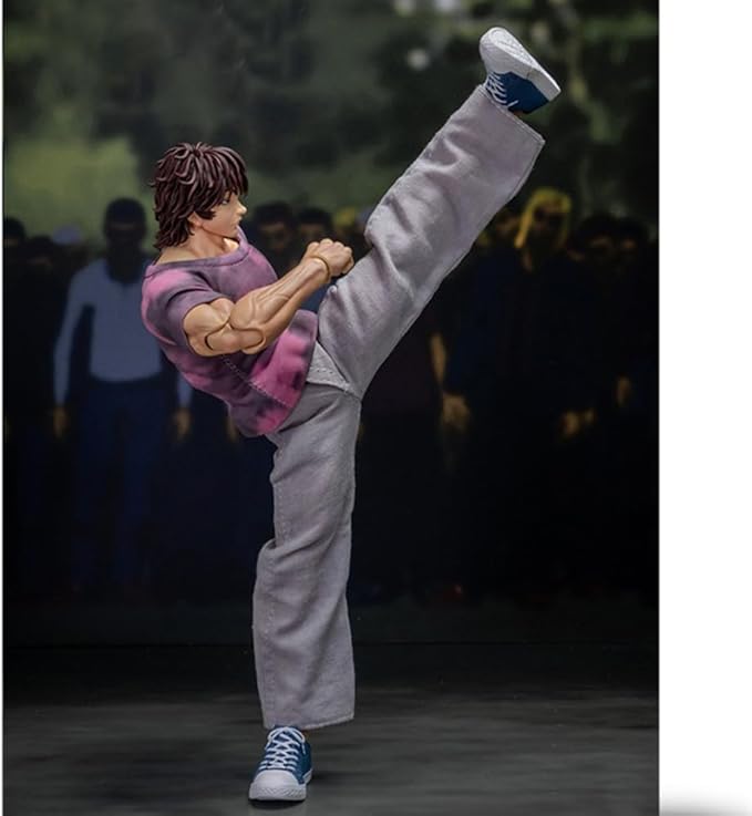 Hanma Yujiro Action Figure 18CM Anime Figure Yujiro Statue Model, Joints Movable Cartoon Manga Figure Handmade Collectible Desktop Decoration for Fans