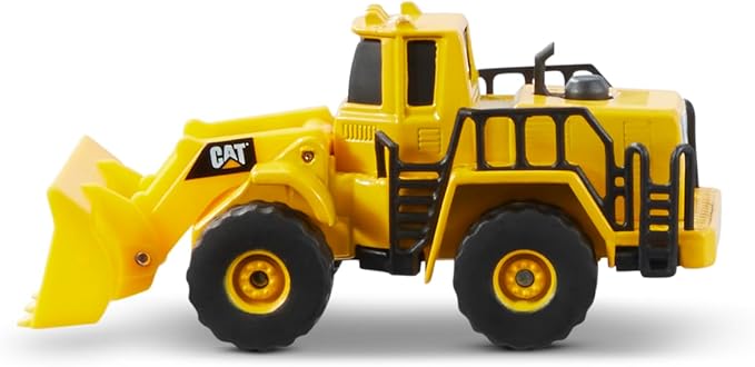 CAT Construction Toys CAT Construction Die Cast Metal 3 Pack Vehicles - Steam Roller/Excavator/Wheel Loader for Ages 3+