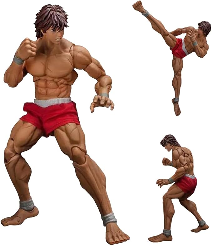 Yujiro Hanma Action Figure Movable Joints Figures 6.69" Muscular Man Anime Figurine Hanma Yujiro Figure Model Desktop Collectibles Gift