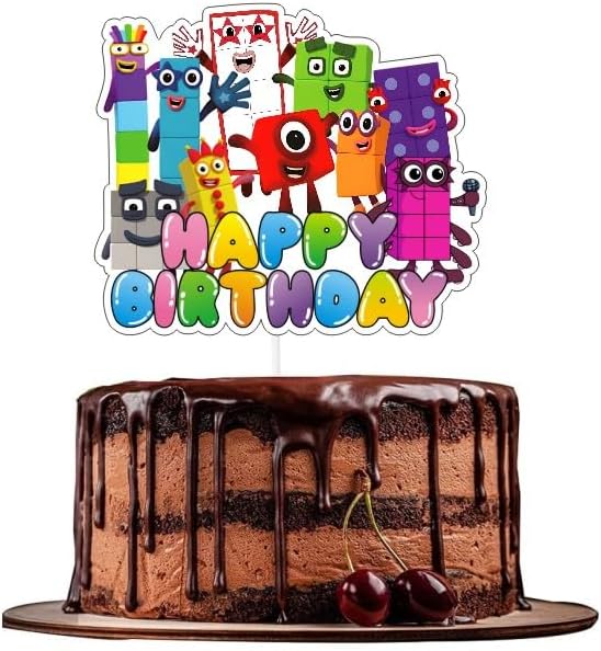 25pcs Number Cake Decorations with 1pcs Cake Topper, 24pcs Cupcake Toppers for The Game Birthday Party Supplies