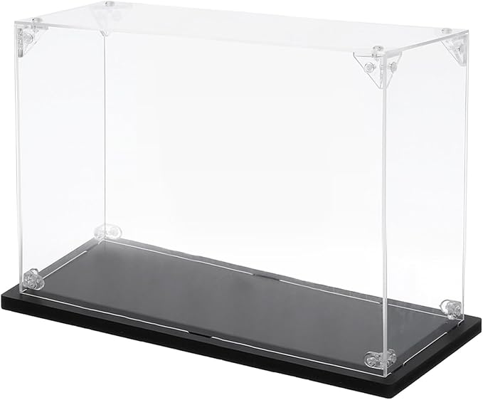 MECCANIXITY Acrylic Display Case, 4''x8''x8'' Clear Display Box Assemble Dustproof Display Box Storage Organizer for Collectibles Action Figures