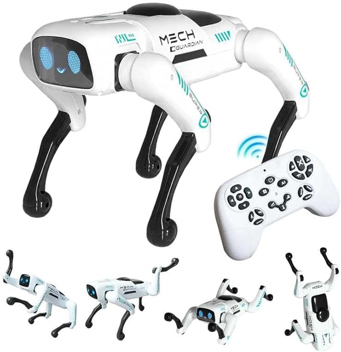 Smart Robot Dog Toy, Perro Robot Toys for Kids, RC Robo Dog Pet with STEM, Robotic Dog Pal for Kids and Adults, Electronic Remote Control Robots for Birthday for Boy and Girl