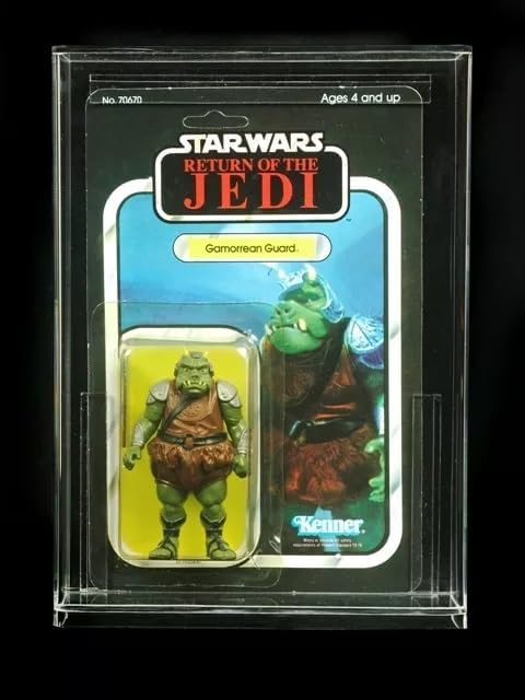 The Premium Action Figure Display Case Compatible with Carded Star Wars, GI Joe, Collectible Toy Figurines, 3mm Thick Protective Hard Acrylic Plexiglass for Hobbyists or Collectors