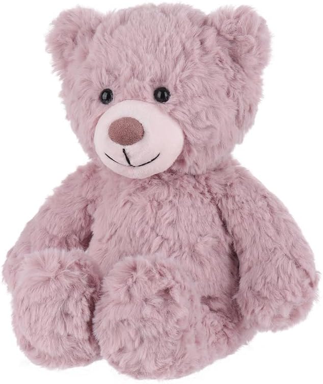 Apricot Lamb Toys Plush Pink Purple Flower Teddy Bear Stuffed Animal Soft Cuddly Perfect for Child 8 Inches