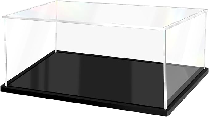 Acrylic Display Case for Lego Assemble Collectibles Acrylic Case Alternative Protective Display Case for Action Figures (13.7x9.8x5.9 inch; 35x25x15 cm)