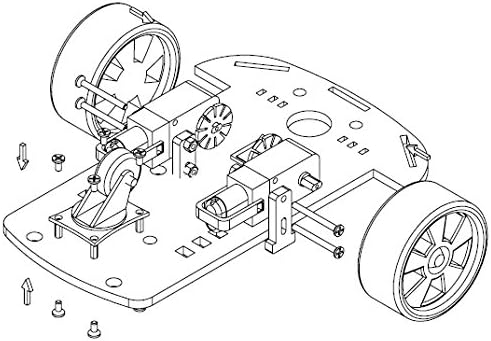 DIY Programmable 2WD Smart Robot Car Chassis Kit with Motor Speed Encoder for Kids to Learn Arduino, Coding, Robotics, and Electronics