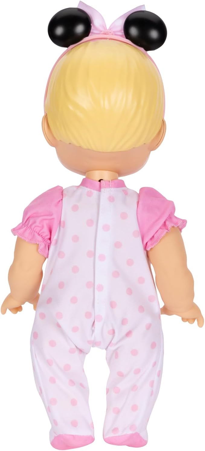 13-Inch Interactive Baby Doll – Magical Lights, Sounds, Music & Wand – Minnie-Inspired Nurturing Doll with Accessories – Multiple Skin Tones, Eye Colors – Ages 2 and Up