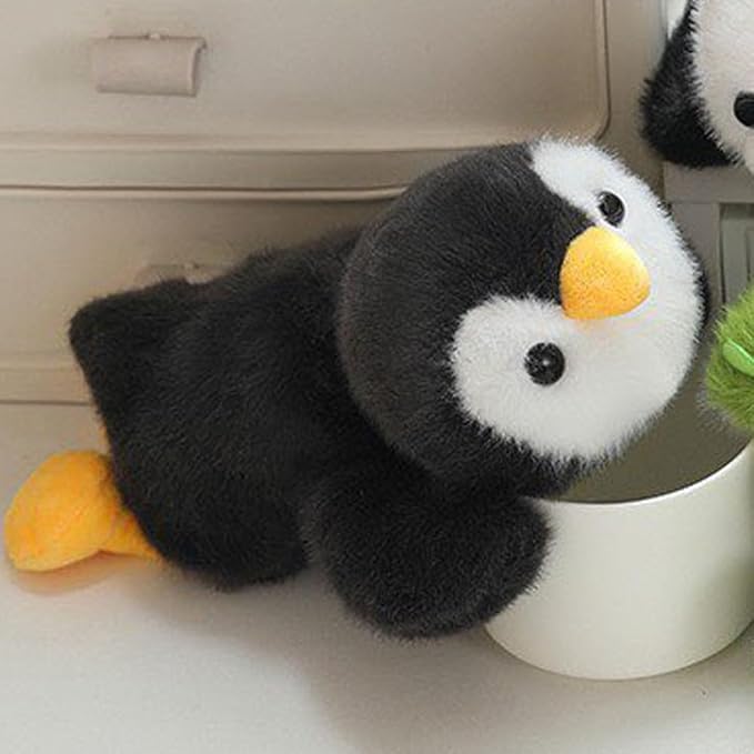 Penguin Stuffed Animal Cute Plush Doll Toy 8 inch for Girls Boys Christmas(pa Penguin Black)