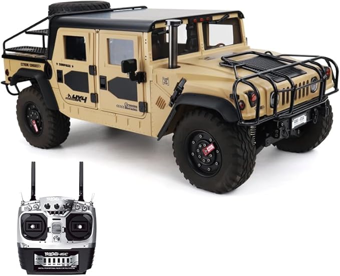 HG 4x4 P415A RC Off-Road Vehicles for 1/10 Pick-up Remote Control Cars Motor Servo ESC Hobby Grade Model(Yellow)