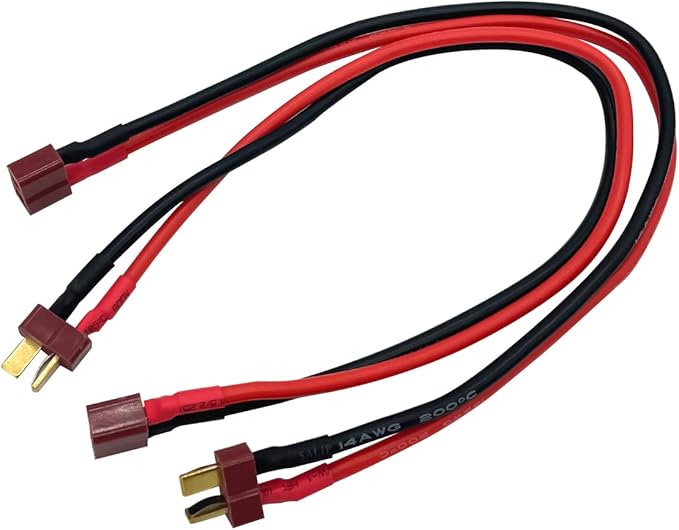 3PCS T Plug Extension Cable T Plug Male Connector to T Plug Female Connector Wire Adapter for RC Battery DIY Spare Part Remote Control Toy Parts
