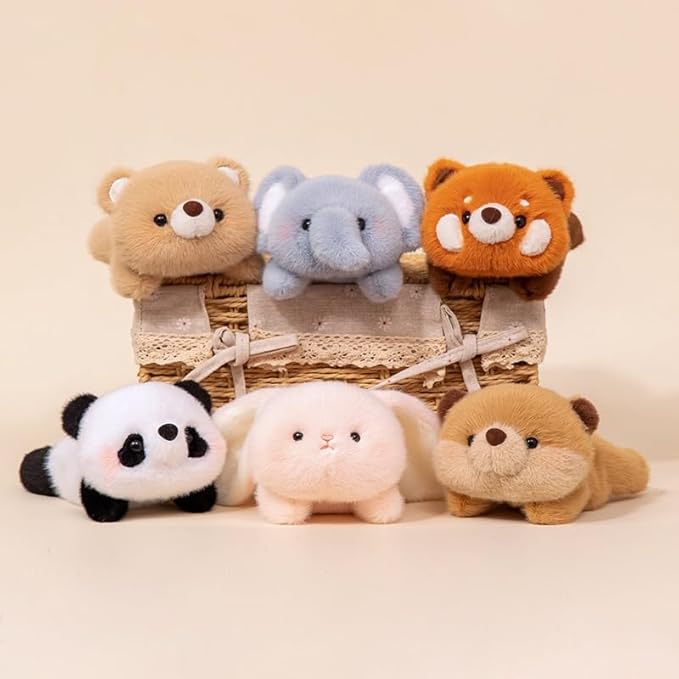 Elephant Stuffed Animal Cute Plush Doll Toy 7 inch for Girls Boys Christmas (pa Elephant)
